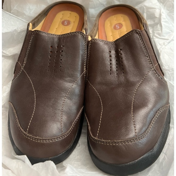 Unstructured by Clarks leather slides size 10 - Picture 1 of 6